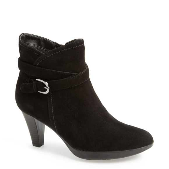 Blondo Shoes - Blondo 'Imane' Black Suede Heel Bootie 8.5